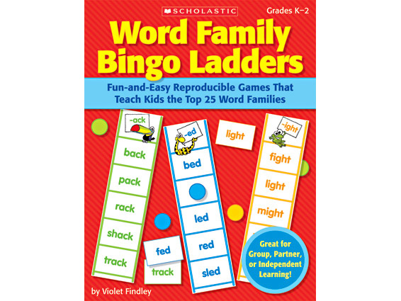book cover: Word Family Bingo Ladders