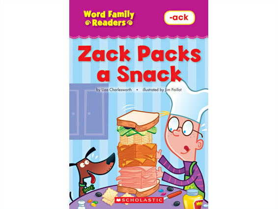 Book cover: Zack Packs a Snack